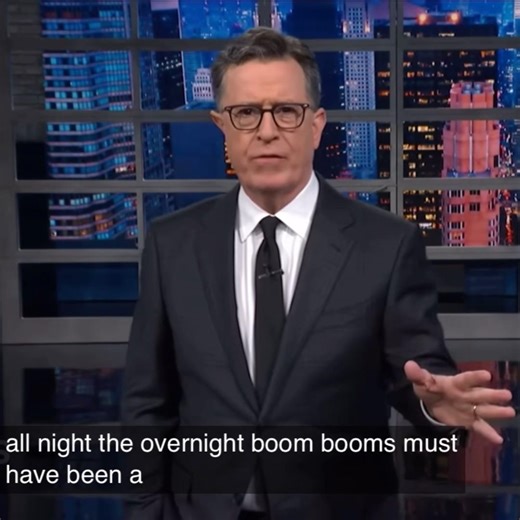 🇺🇸 Stephen Colbert “They also sleep standing up.”