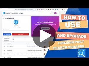 How to use linkedin posts search results scraper