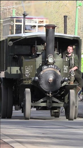 WW1 Steam Wagon and Trailer at Beamish Museum