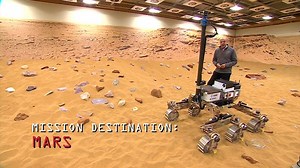 Mission to Mars. Meet 'Bruno' - a prototype of the ExoMars rover due to launch in the next few years. And Tim Peake will test another called 'Bridget' soon - controlling it while he's on the International Space Station! | BBC Science News