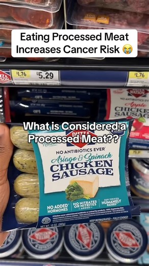 China on Instagram: "Processed meat and regular food processing are not the same! Processed meat is meat that has been preserved or transformed through methods like smoking, curing, salting or adding chemical preservatives. This is what is considered a Group 1 Carcinogen. Regular food processing doesn’t apply here. Eating processed meats regularly increase your cancer risk. So eat them in moderation or eliminate them from your diet completely. #fyp #fiber #processedmeat"