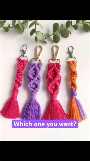 Cute Macrame keychains 😍
