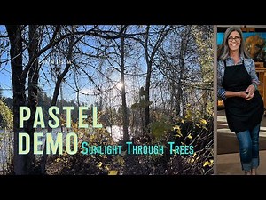Free Pastel Demo of Sunlight Through Trees