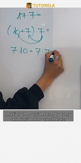 Mastering Multiplication: Solve 17 × 7 with Ease #Math #TheDistributivePropertyFor7thGrade