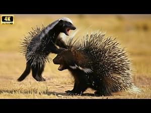 The Confrontation Between Honey Badger and Hedgehog: Nature's Most Fierce Battle! | Animal Fights