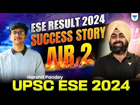 UPSC ESE 2024🔥| Topper AIR-02 Harshit Pandey | Interview Session | Success Story | With Jaspal Sir