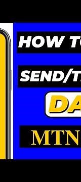 How to share | send | Transfer data MTN to MTN #MTN