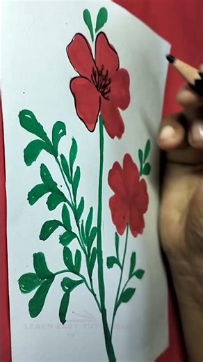 Flower Drawing🌸||#ytshorts#shorts #doodleart#flowerart🌸 #floralart🌼#watercolour🎨 #flowerart #RKart