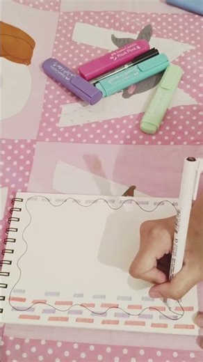 How to draw a simple & aesthetic border! ✨📝