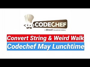Convert String (CONVSTR) | Codechef May Lunchtime 2020