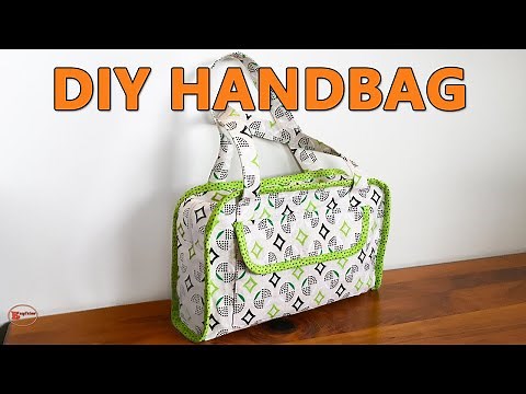 DIY HANDBAG TUTORIAL | HOW TO MAKE HANDBAGS FROM FABRIC | ZIPPER HANDBAG TUTORIAL | DIY BAG SEWING