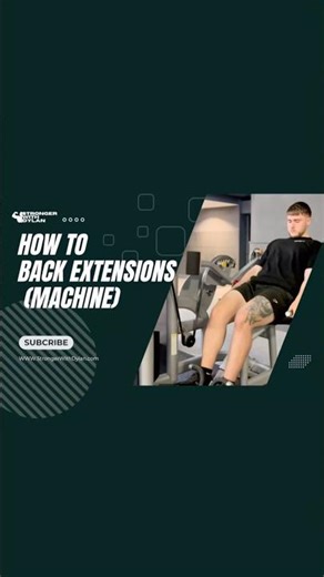 How To Machine Back Extensions #fitness #gym #gymtips #howto #trending #workout #personaltrainer