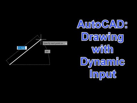 Drawing with Dynamic Input in AutoCAD