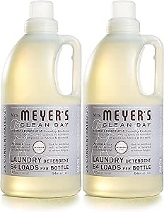 MRS. MEYER'S CLEAN DAY Liquid Laundry Detergent, Cruelty Free, Lavender Scent, 64 oz- Pack of 2