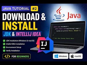 Java Tutorial for Beginners #2 | Install JDK & IntelliJ IDEA + First Java Program