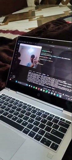 we have created a python code in this the mouse is working via hand gestures #pycode