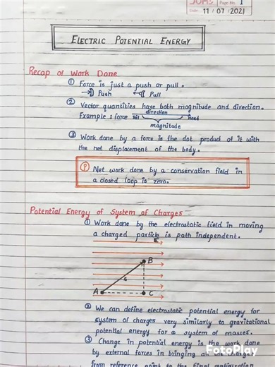 Electric Potential Energy Class 12 Physics | Potential Energy of System of Charges | NEET/JEE 2027