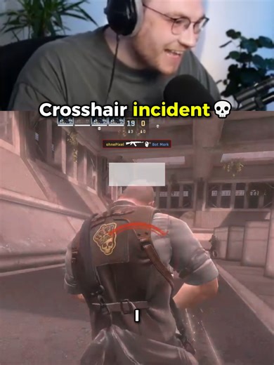 last crosshair is insane 😳 #cs2 | Cross Design Haircut