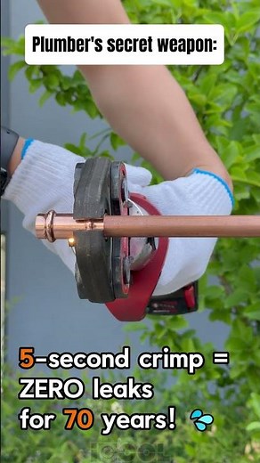 Plumber's secret weapon😎😎😎#icool #plumbing #copperfittings #diy
