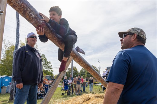 Greased pole climb remains centerpiece of this Central NY fall festival (photos)