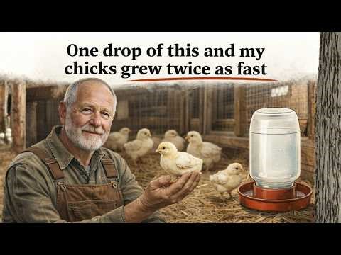 I added a drop of THIS to the water in the drinker and my chicks grew twice as fast