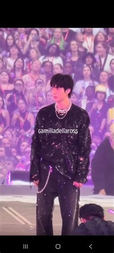 Kim Seok Jin 🤩 BTS WORLD TOUR ‘ARIRANG’ in Paris Day 2, video credit to owner #bts #btsconcert