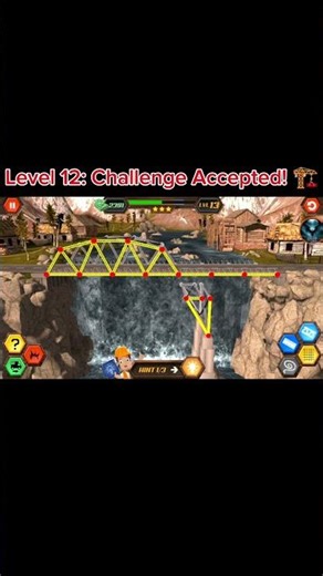 Bridge Constructor - Level 12: Ultimate Stability Solution