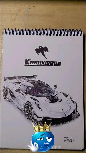 Koenigsegg Jesko - Pen drawing 🖊️🚘