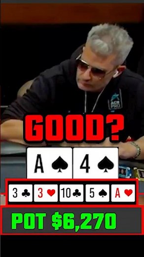 He Thinks He Won This Hand…