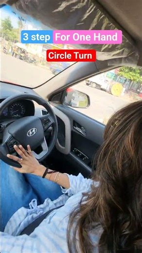 3 step for one hand Circle Turn #cartraining #circle #cardriving