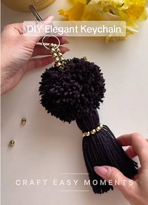 DIY Elegant Keychain #diy #craft #diyideas #keychain #creatorsearchinsights
