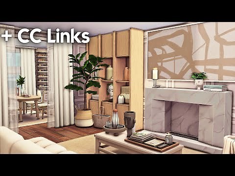 Luxury Apartment + CC Links | The Sims 4 Speed Build