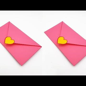 Easy Love Letter Envelope Making | Valentine DIY Ideas .