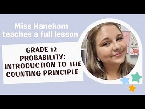 Grade 12 Probability: Introducing the counting principle