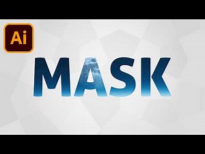 How To Use Text As A Clipping Mask In Adobe Illustrator