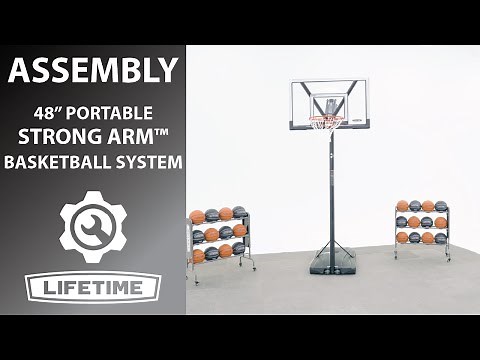 Lifetime 48" Portable Strong Arm Basketball Hoop | Lifetime Assembly Video