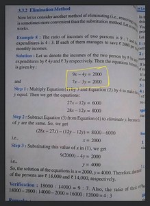 3.3.2 Elimination Method Now let us consider another method of... | Filo