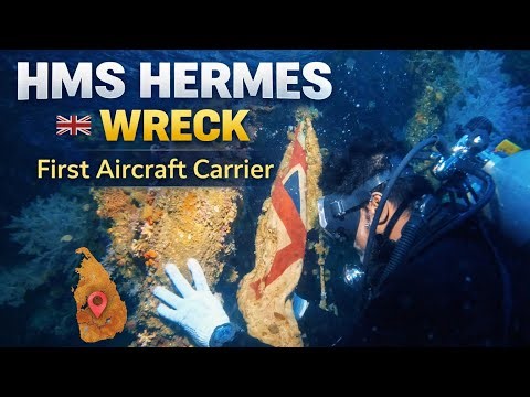 HMS Hermes Wreck | World War II Aircraft Carrier | Sri Lanka Shipwreck Dive