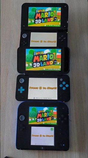 Super Mario 3D Land- Nintendo 3DS XL vs New 2DS XL vs 2DS Speed Comparison