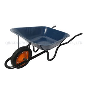[Hot Item] Wb3806 Sri Lanka South Africa Market 120kg Load Solid Wheel Paint Wheel Barrow