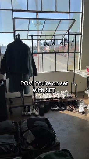 We’ll just leave this here… 😏 #setactive #POV #BTS #photoshoot #sneakpeek