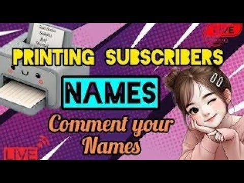 Writing my subscriber names in printer 🖨️🎀#shotlive#virallive#viralprinter#names