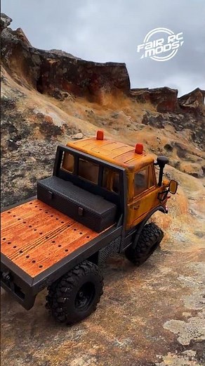 FairRC 1/24 FCX24 Woodlander Yellow Rusted Mod – RTR RC Crawler Truck