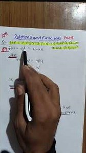 Relation and Function math class 12