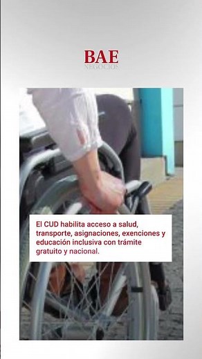 El Certificado Único de Discapacidad (CUD) permite a las personas con discapacidad acceder a ayud...