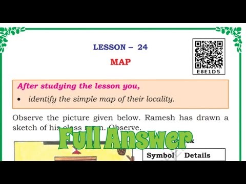 ||class 3 EVS|| Lesson -24 Map || #class3evs #class3