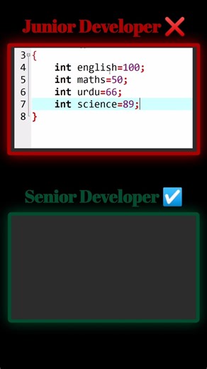Senior is always senior | Junior developer vs senior developer | C language