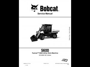 Bobcat Toolcat 5600 Service manual