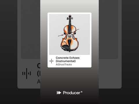 Concrete Echoes Instrumental #instrumental #aighosttracks (Lyrics Video)