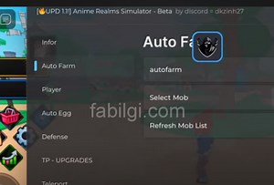 Roblox Anime Realms Simulator Script Farm, Teleport Hile İndir